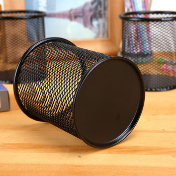 Kör alakú fémhálós tolltartó – íróasztali rendező