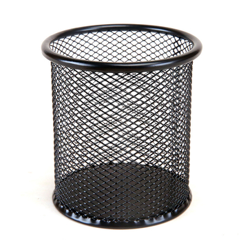 Kör alakú fémhálós tolltartó – íróasztali rendező
