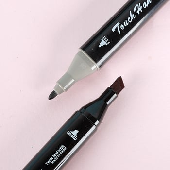 Μαρκαδόροι με βάση το λάδι, διπλής κεφαλής, με δυνατότητα ακουαρέλας (σετ 48 τεμαχίων)