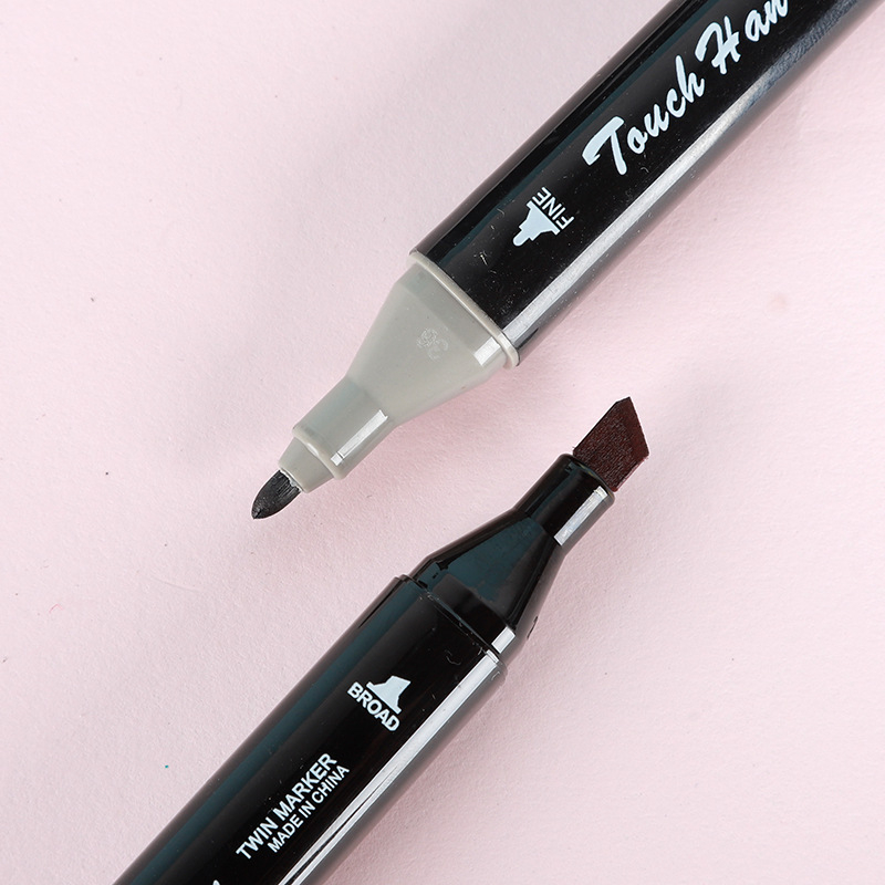 Μαρκαδόροι με βάση το λάδι, διπλής κεφαλής, με δυνατότητα ακουαρέλας (σετ 48 τεμαχίων)