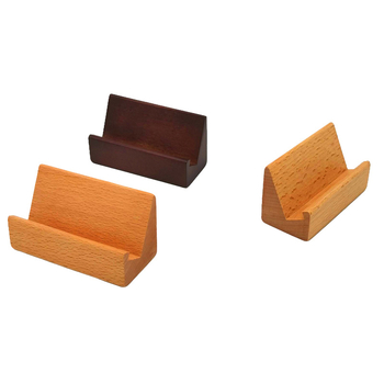 Bukova drvena baza za vizitke – stolni držač vizitki, Tenghui Wood Art, moderan minimalistički stil, pohranjivanje vizitki