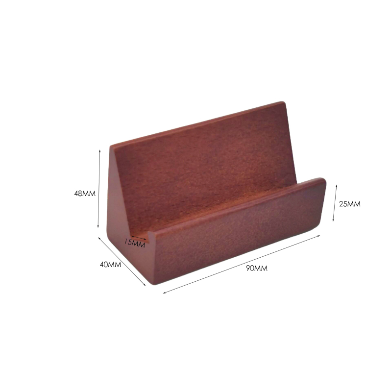 Bukova drvena baza za vizitke – stolni držač vizitki, Tenghui Wood Art, moderan minimalistički stil, pohranjivanje vizitki