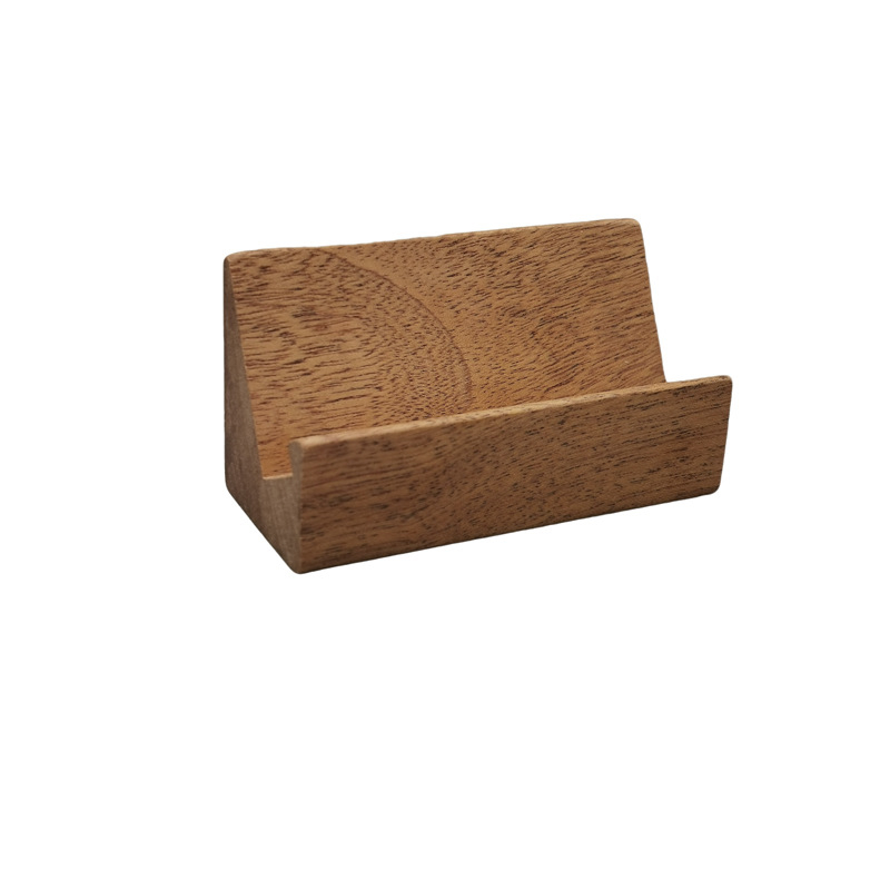 Bukova drvena baza za vizitke – stolni držač vizitki, Tenghui Wood Art, moderan minimalistički stil, pohranjivanje vizitki