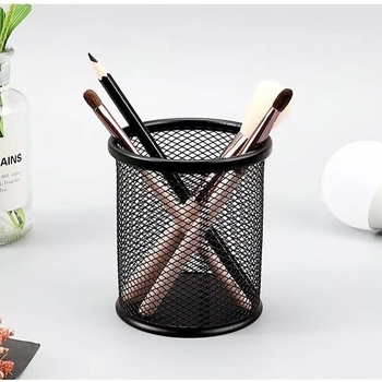 Fém tolltartó az asztalhoz, körkörös hálós kialakítás, modell 001, nagy kapacitás, testreszabható