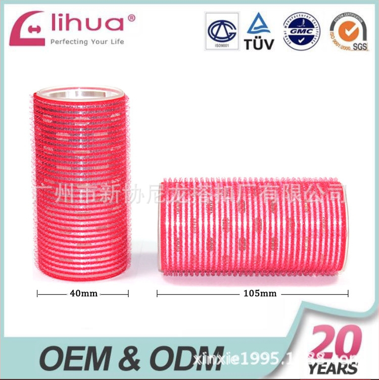 Samolepivý kulmovací valec na vlasy pre ofinu, Xinxie curling barrel, materiál: nylon + hliníková fólia + nový plastový jadro