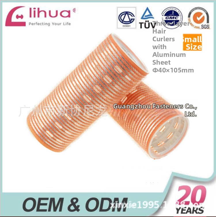 Samolepivý kulmovací valec na vlasy pre ofinu, Xinxie curling barrel, materiál: nylon + hliníková fólia + nový plastový jadro