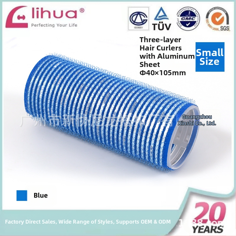 Samolepivý kulmovací valec na vlasy pre ofinu, Xinxie curling barrel, materiál: nylon + hliníková fólia + nový plastový jadro