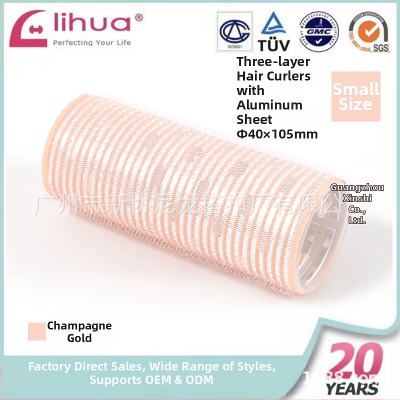 Samolepivý kulmovací valec na vlasy pre ofinu, Xinxie curling barrel, materiál: nylon + hliníková fólia + nový plastový jadro