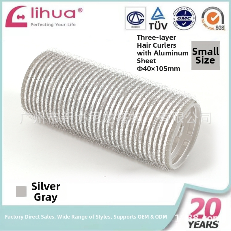Samolepivý kulmovací valec na vlasy pre ofinu, Xinxie curling barrel, materiál: nylon + hliníková fólia + nový plastový jadro