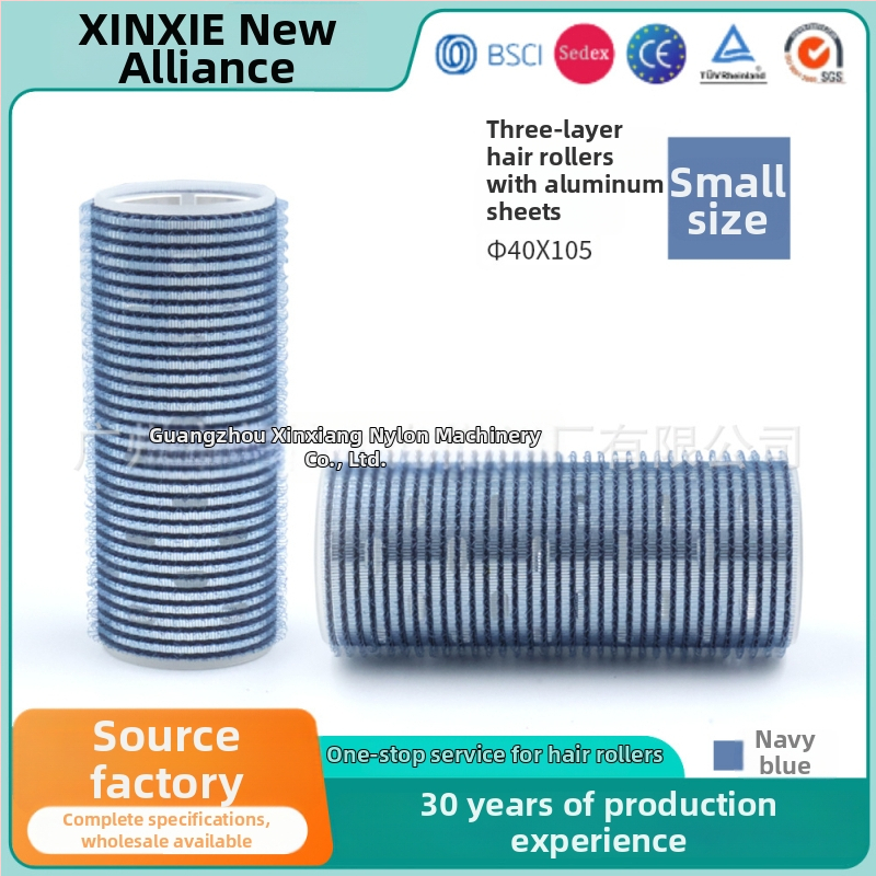 Samolepivý kulmovací valec na vlasy pre ofinu, Xinxie curling barrel, materiál: nylon + hliníková fólia + nový plastový jadro