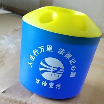 Jin Guang XHD0201 plastični okrugli dvodjelni držač za četkice i olovke s mogućnošću tiska logotipa