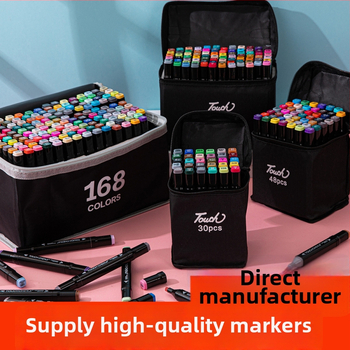 TOUCH CHENJI Διπλής όψεως ακουαρέλας μαρκαδόρος, βασική συσκευασία, πλαστικό περίβλημα, δυνατότητα προσαρμογής, μοντέλο: διπλό άκρο