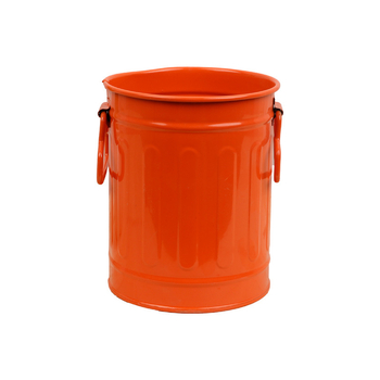 Vasból készült hengeres tolltartó irodai és iskolai használatra, kerek formájú, logóval testreszabható