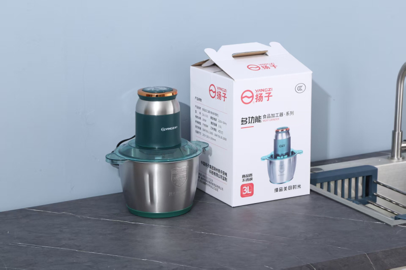 Električni mesomlinac s pritiskom za češnjak i mikserom za tijesto, kapacitet 5–10 l, nehrđajući čelik, 5-stupanjski podešavanje brzine, poluautomatni rad