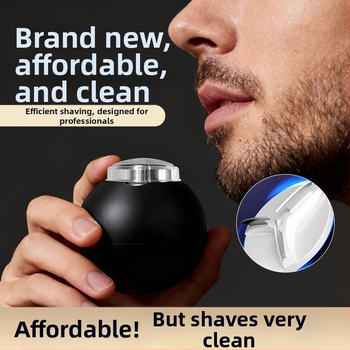 Elektrická holiaca píla pre mužov s otáčavou hlavou s 3 čepeľami, USB nabíjanie, odnímateľná a umývateľná hlava, zabudovaná batéria 300–500 mAh, doba chodu aspoň 60 min