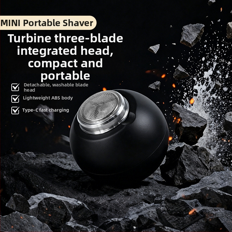Elektrická holiaca píla pre mužov s otáčavou hlavou s 3 čepeľami, USB nabíjanie, odnímateľná a umývateľná hlava, zabudovaná batéria 300–500 mAh, doba chodu aspoň 60 min
