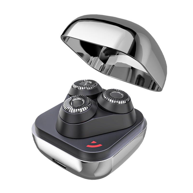 Električni brijač s rotirajućom glavom od 3 oštrice, IPX7 vodootporan, ugrađena baterija 300–500 mAh, 80 minuta rada, brushless motor