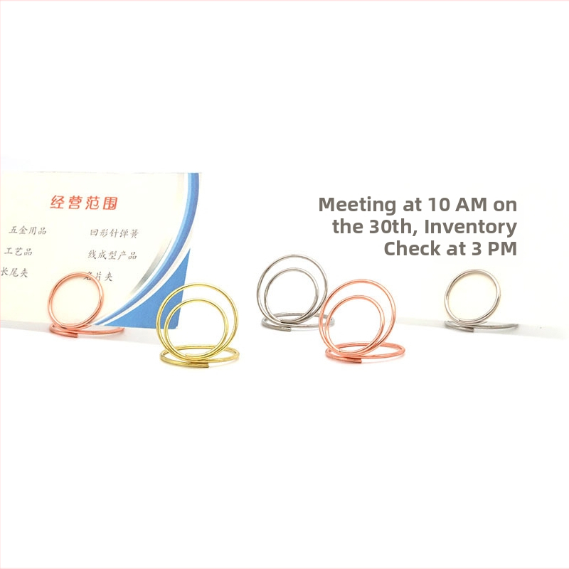 uisi suport circular din metal pentru carduri de vizită – ornament de birou rotund, design cu un singur strat, stil desen animat, capacitate 50