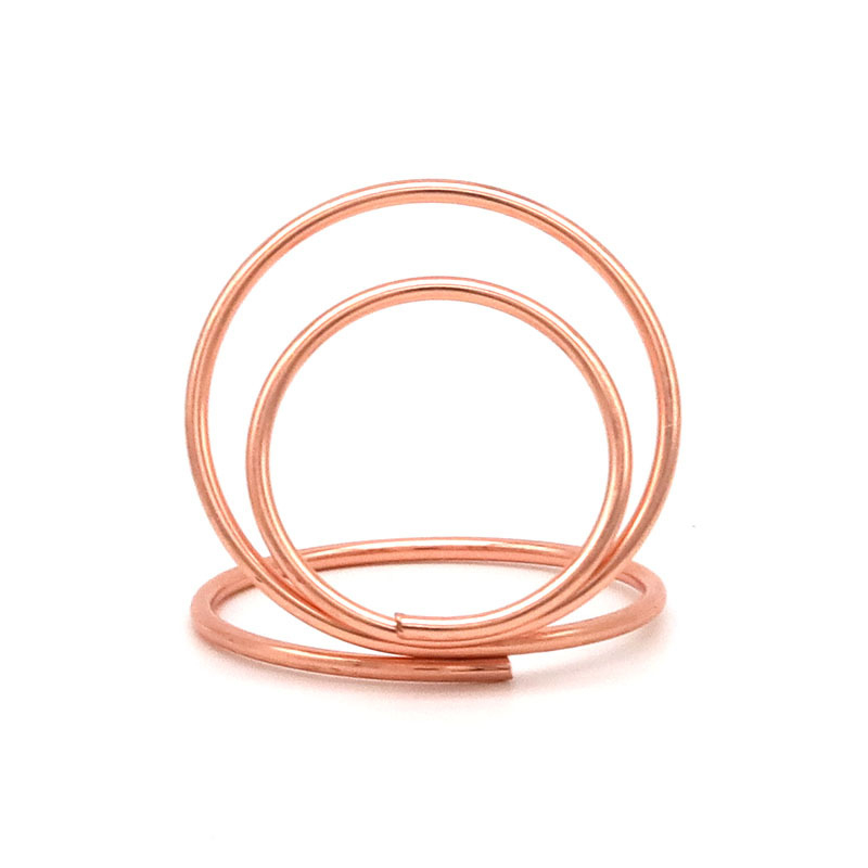 uisi suport circular din metal pentru carduri de vizită – ornament de birou rotund, design cu un singur strat, stil desen animat, capacitate 50