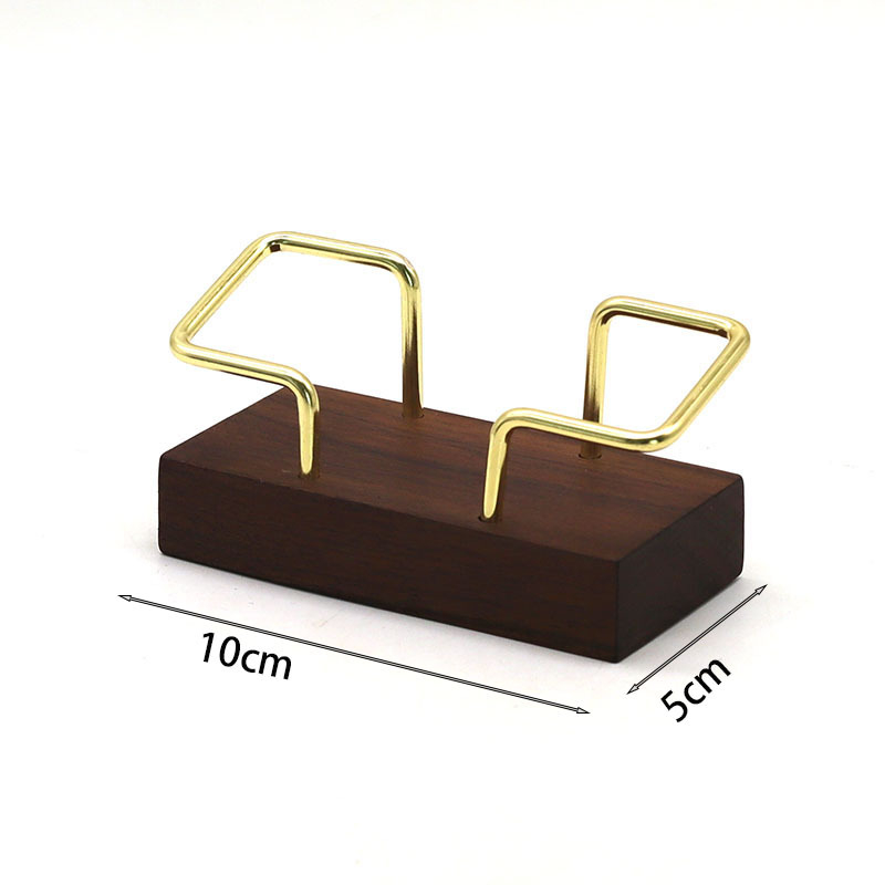 Bază de carduri din lemn cu spațiu pentru notițe, suport pentru carduri de vizită cu un singur strat, capacitate 1–80, imprimare logo disponibilă