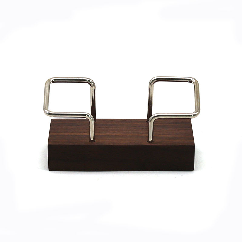 Bază de carduri din lemn cu spațiu pentru notițe, suport pentru carduri de vizită cu un singur strat, capacitate 1–80, imprimare logo disponibilă