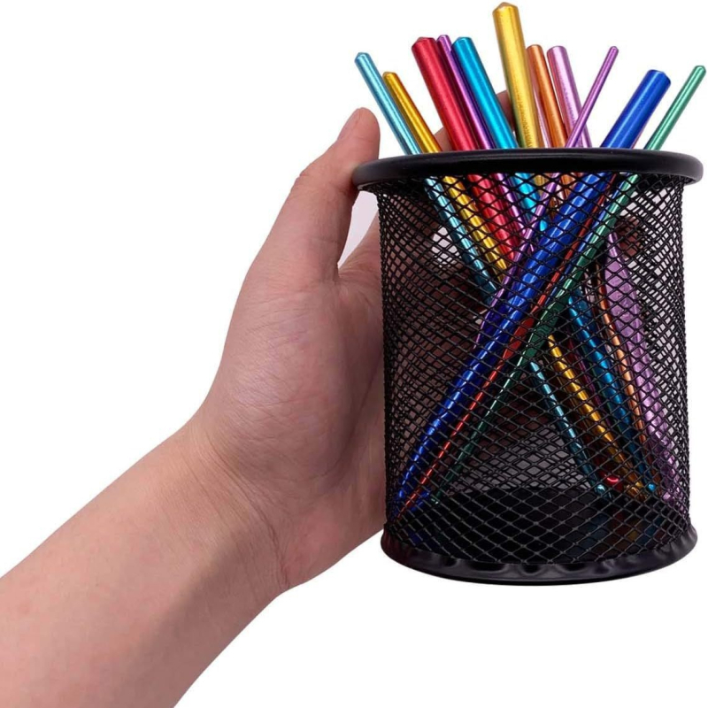 Metalni kvadratni držač olovke za stol, model Pen storage box