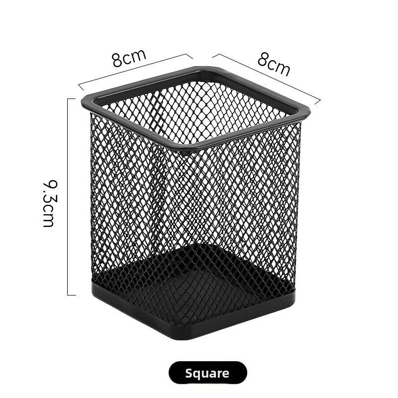 Metalni kvadratni držač olovke za stol, model Pen storage box