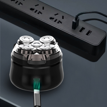 MRY muški električni brijač s pet rotirajućih glava – prenosiv, potpuno automatski, periv, s LED zaslonom, ugrađena baterija 500–800 mAh, trajanje 60+ minuta