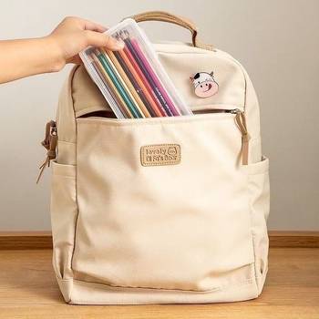 Beauty cutie de depozitare pentru creioane, transparentă PP plastic, 9L capacitate, pliabilă cu capac, organizator pentru creioane și carioci