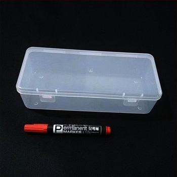 Beauty cutie de depozitare pentru creioane, transparentă PP plastic, 9L capacitate, pliabilă cu capac, organizator pentru creioane și carioci