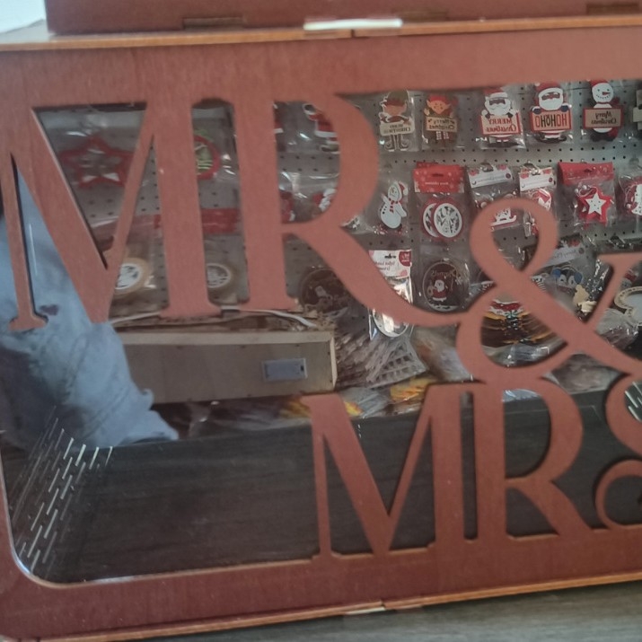 Drvena DIY svadbena kutija za kartice i poruke gostiju, skladištenje i registracija
