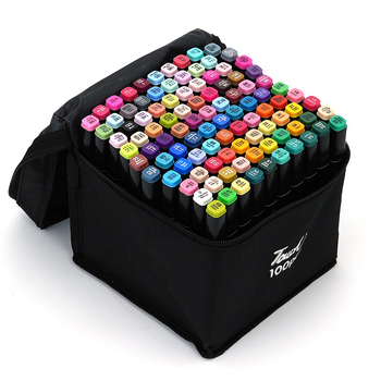 XIAIS Marker pe bază de ulei, set cu vârf fin 1 mm, vârf lat 6 mm și vârf lateral 2 mm; suportă etichetare cu logo personalizat; ambalaj de bază