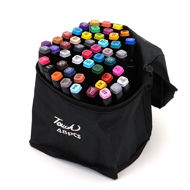 XIAIS Marker pe bază de ulei, set cu vârf fin 1 mm, vârf lat 6 mm și vârf lateral 2 mm; suportă etichetare cu logo personalizat; ambalaj de bază