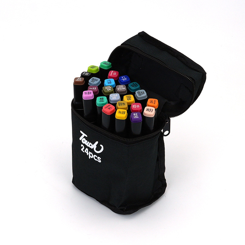 XIAIS Marker pe bază de ulei, set cu vârf fin 1 mm, vârf lat 6 mm și vârf lateral 2 mm; suportă etichetare cu logo personalizat; ambalaj de bază