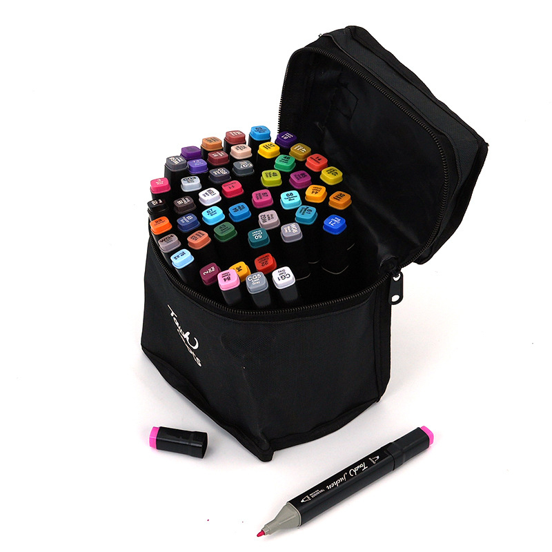 XIAIS Marker pe bază de ulei, set cu vârf fin 1 mm, vârf lat 6 mm și vârf lateral 2 mm; suportă etichetare cu logo personalizat; ambalaj de bază