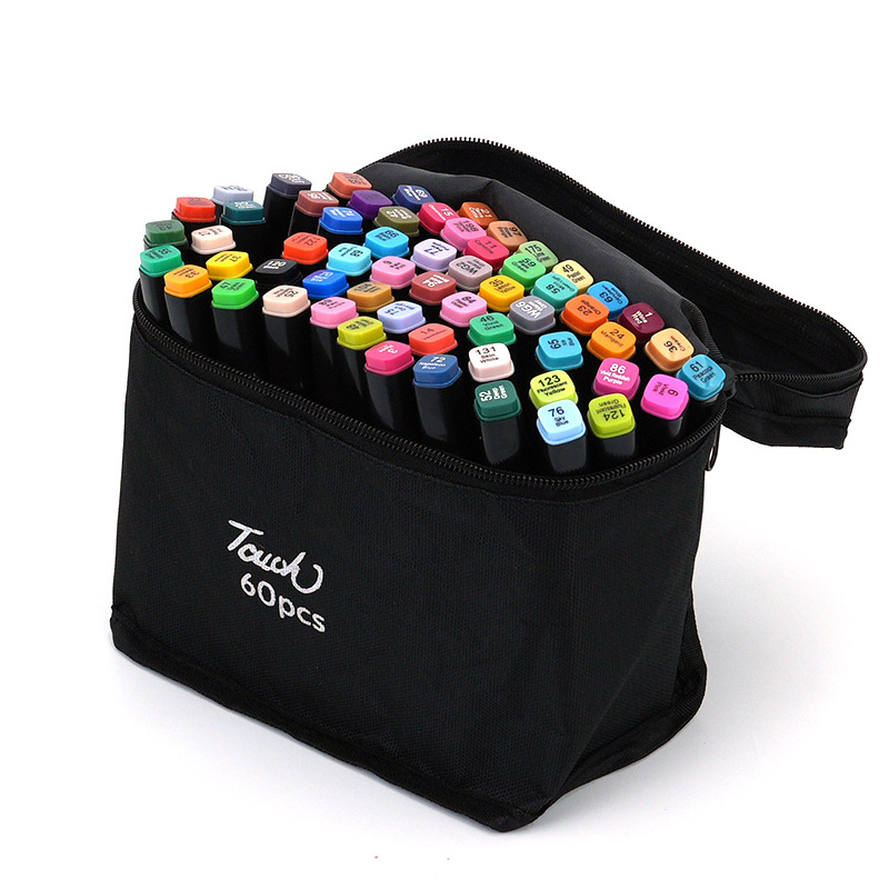 XIAIS Marker pe bază de ulei, set cu vârf fin 1 mm, vârf lat 6 mm și vârf lateral 2 mm; suportă etichetare cu logo personalizat; ambalaj de bază