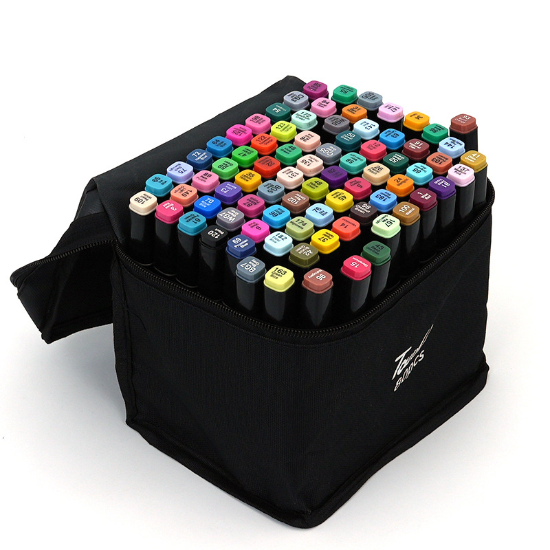 XIAIS Marker pe bază de ulei, set cu vârf fin 1 mm, vârf lat 6 mm și vârf lateral 2 mm; suportă etichetare cu logo personalizat; ambalaj de bază