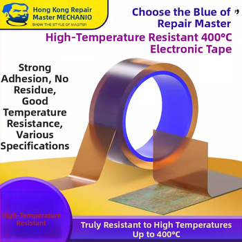 Goldfinger vysokoteplotný polyimidový filmový pás pre opravy mobilných telefónov — silná izolácia, max 350–400°C, PI film