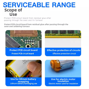 Goldfinger vysokoteplotný polyimidový filmový pás pre opravy mobilných telefónov — silná izolácia, max 350–400°C, PI film