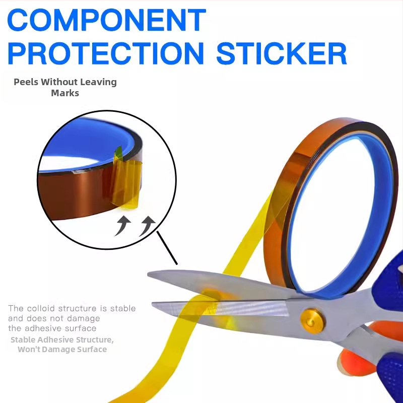 Goldfinger vysokoteplotný polyimidový filmový pás pre opravy mobilných telefónov — silná izolácia, max 350–400°C, PI film