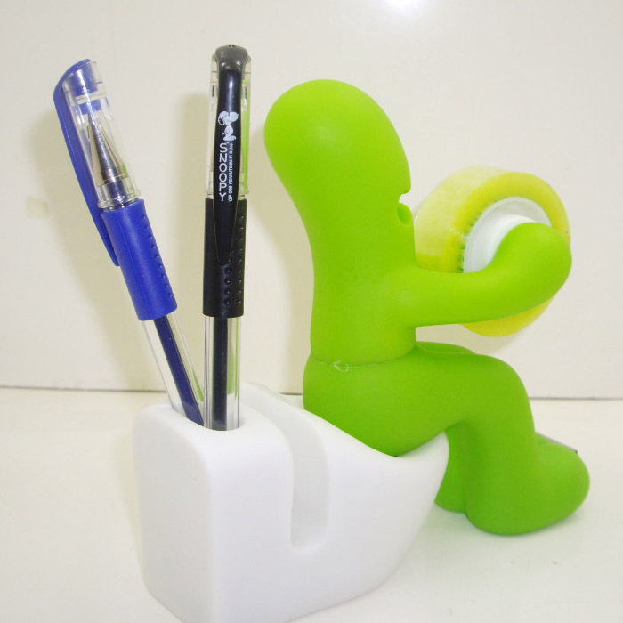 Držač za ljepljivu traku - Model 2108, Materijal: Plastika, Logotip otisnut, Prilagodljiv, Promjer osovine 27 mm
