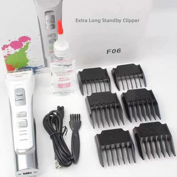 Hair Salon Leopard električni šišač za kosu – nož glavine od titanijevog legura; ugrađena baterija; četkasti motor; punjenje; uklonjiva i periva glavica