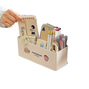 Kutija za pohranu uz rub stola s klipom za olovke, višestruka namjena, PP materijal, kapacitet 1 L, za učenje