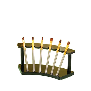 Suport transparent din plastic pentru pixuri și produse cosmetice - depozitare pe birou, 1 nivel, montaj