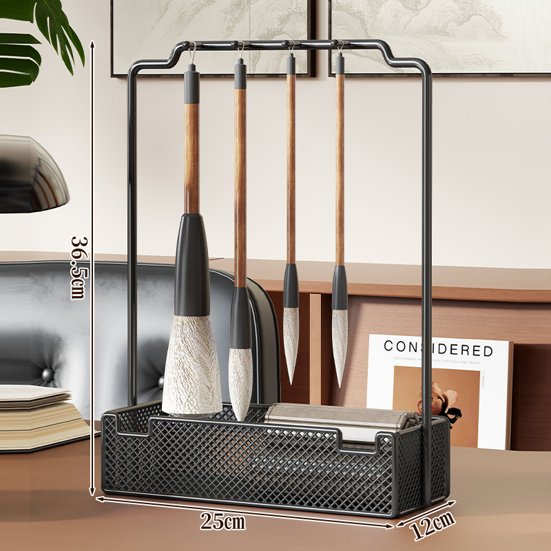Držiak na kaligrafické štetce a viacúčelový regál na skladovanie (Materiál: vysokokvalitný kov; Značka: Evesigar/isi home; Model: 2272695021122093312)
