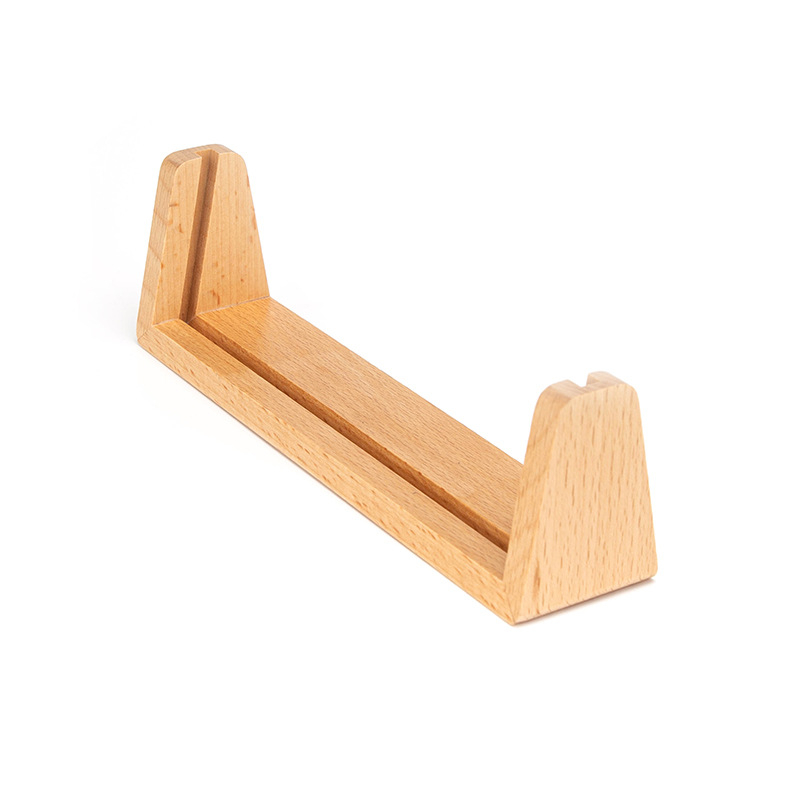 Bază din lemn pentru calendar și suport pentru telefon, suport în formă de U pentru cărți poștale, formă și model personalizabile, stil modern minimalist