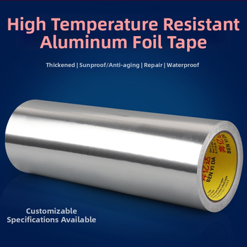 Yida vysokoteplotná hliníková fóliová páska na opravu netesností u digestora, tesnenie a vodeodolnosť, oprava ohrievača vody, základný materiál: hliník 999
