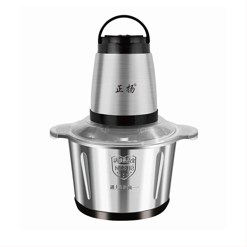 Domáca elektrická mlynka na mäso s veľkou kapacitou 5 L, 5 rýchlosťami, 40 000 RPM, nerezový pohár a telo, viacúčelový kuchynský procesor