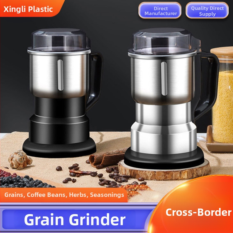 Domáca elektrická mlynka na mäso s veľkou kapacitou 5 L, 5 rýchlosťami, 40 000 RPM, nerezový pohár a telo, viacúčelový kuchynský procesor