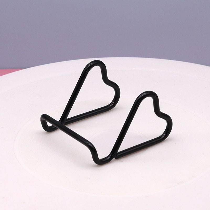 Suport metal pentru telefon și carduri de vizită pe birou – universal, multifuncțional, design creativ, antișoc